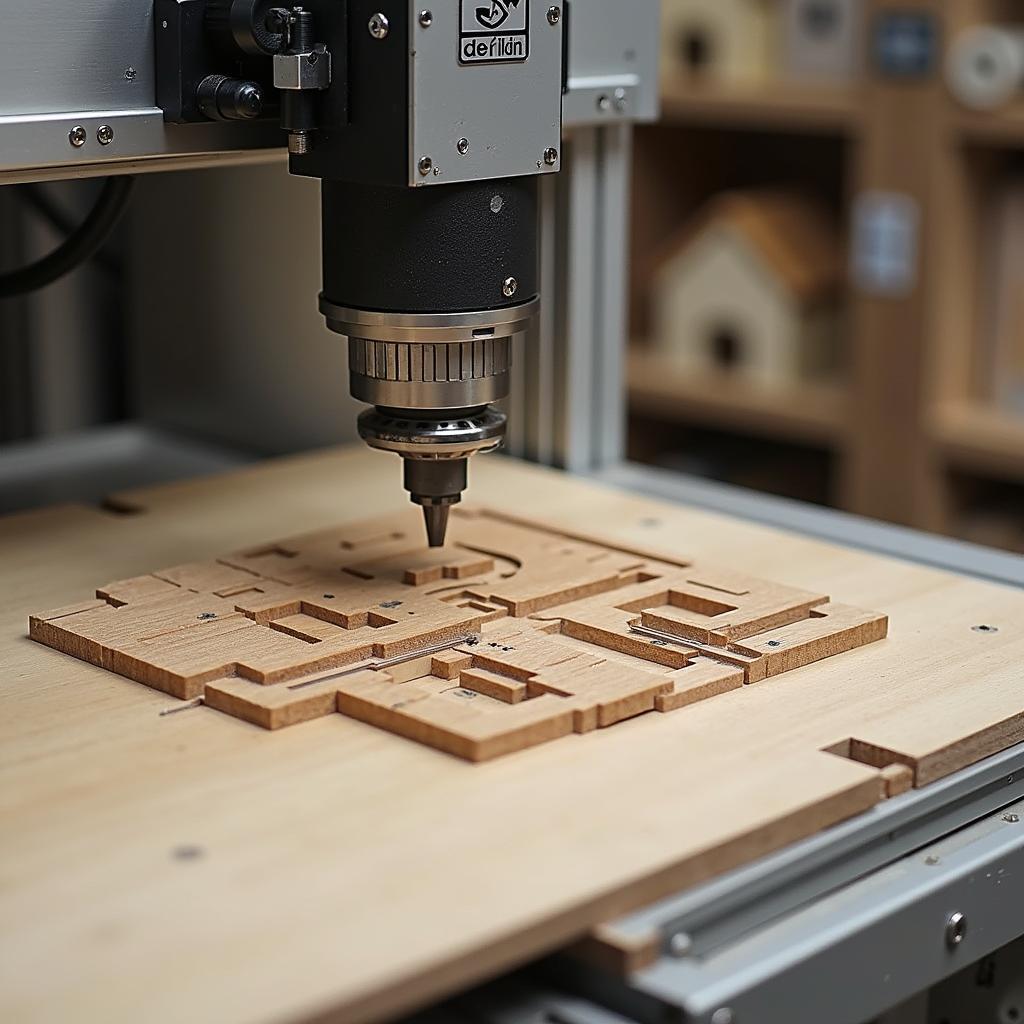 Quy trình sử dụng file CNC gỗ cho nhà gỗ truyền thống từ thiết kế đến gia công.